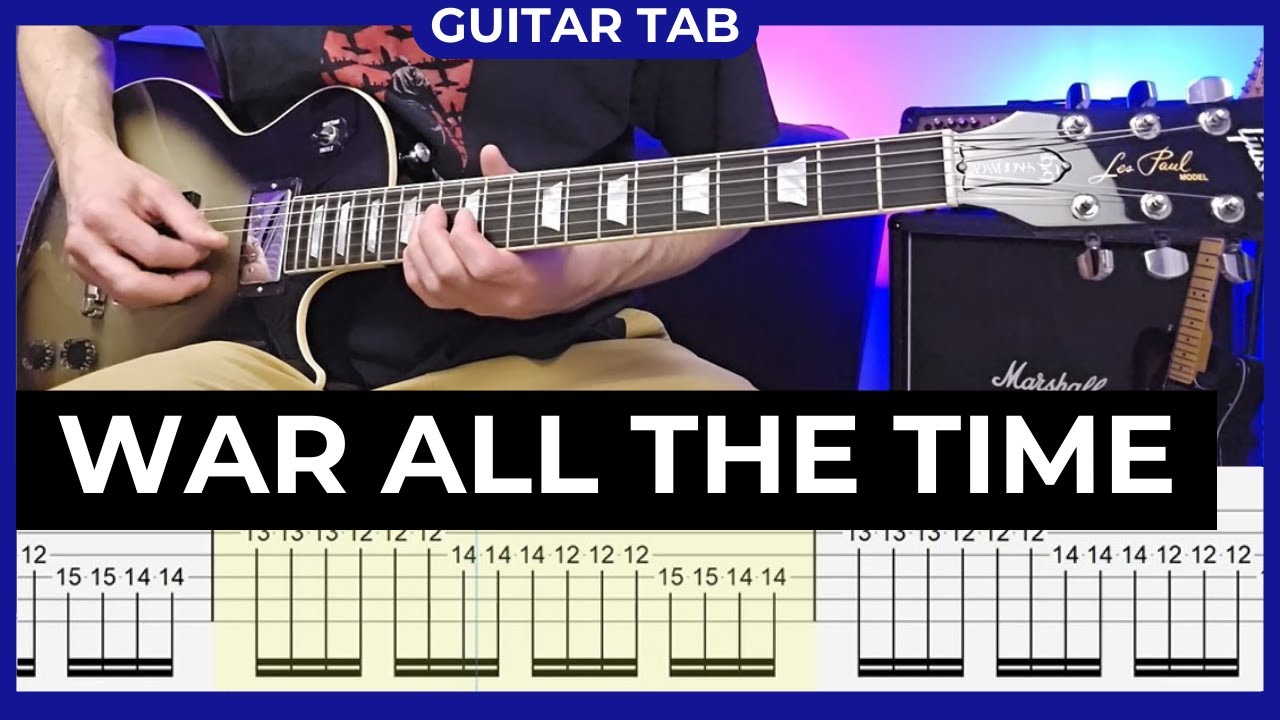 THURSDAY - War All the Time - Guitar Cover with Guitar Tabs
