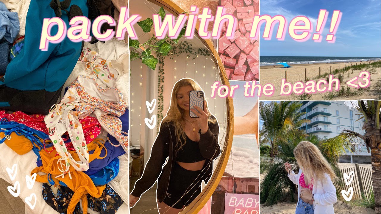 PACK WITH ME FOR A BEACH TRIP!! *i overpacked again.. lol*
