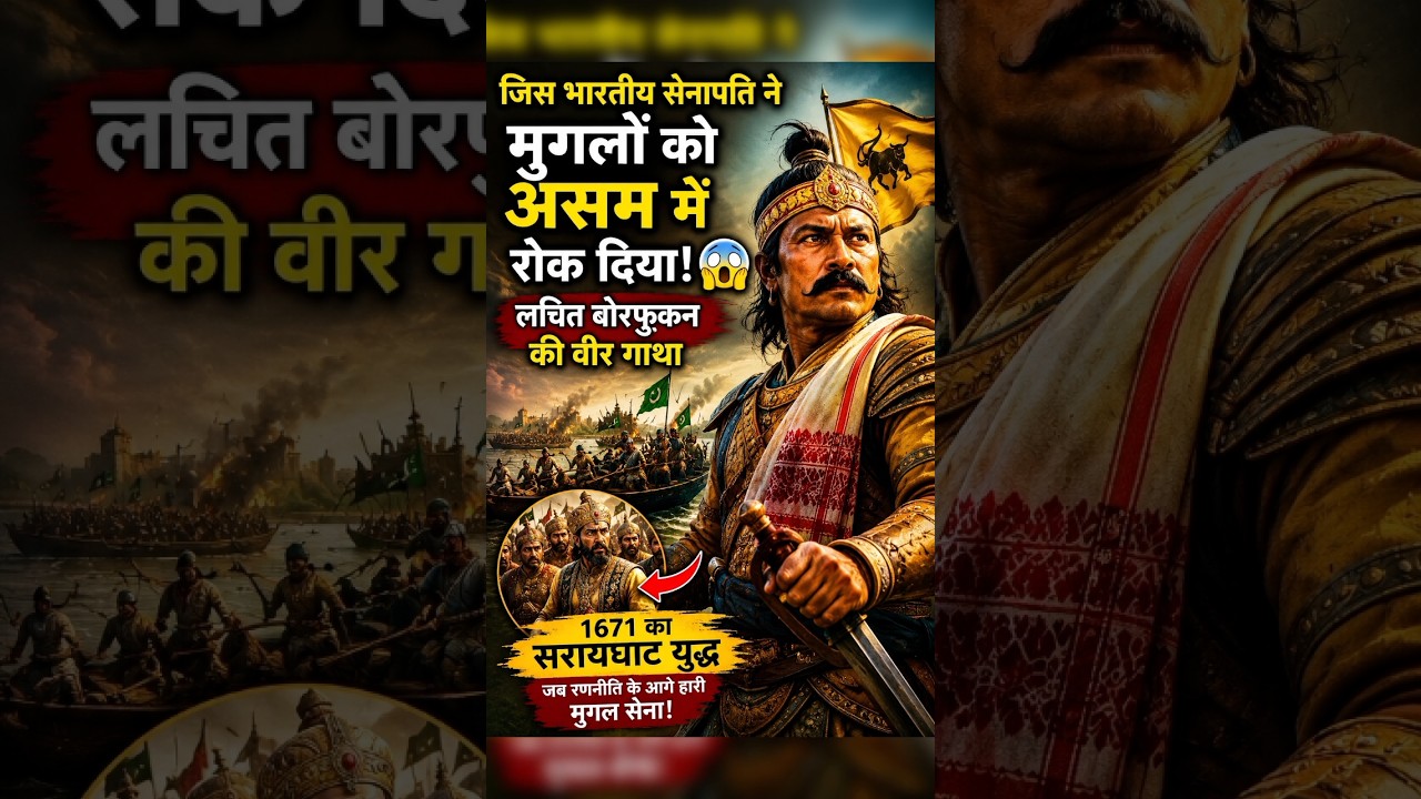 The Indian general who stopped the Mughals in Assam! 😱🇮🇳 | The heroic tale of Lachit Borphukan