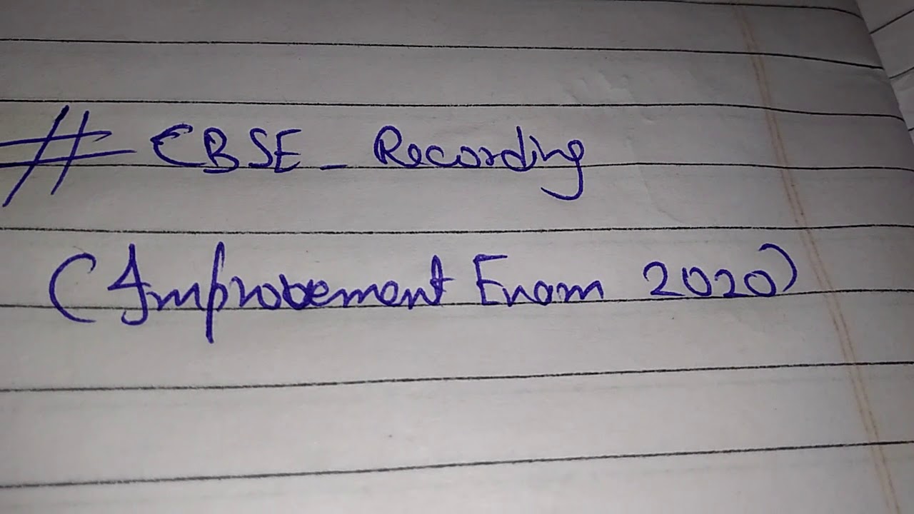 Cbse improvement exam 2020 | regional office confirmation page doubt