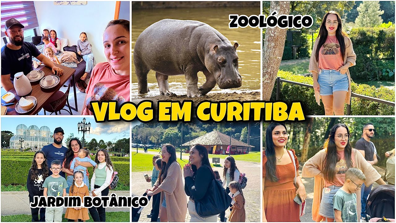TURISTANDO EM CURITIBA | CAFÉ NO APE | 1° VEZ DELA NO ZOO | ENCONTRAMOS ELES | JARDIM BOTÂNICO E +
