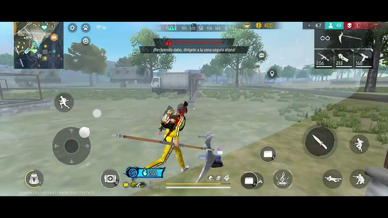 Jugando Free Fire