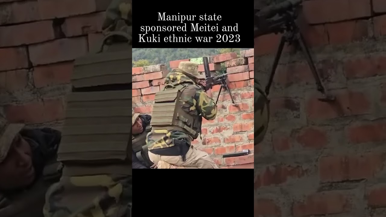 Manipur Police Cdo in action || Firing at Kuki village at Sugnu