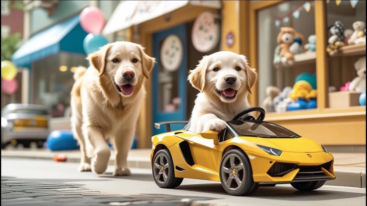 Mama Dog Works Hard at a Takoyaki Shop and Buys Puppy’s Dream Bicycle with Her Earnings🐶🚲💰 #ai #dog