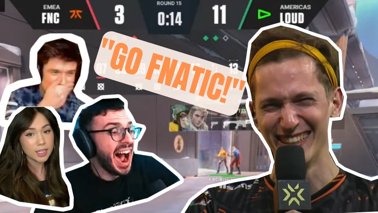 Реакция хвастуна на реакцию стримеров на возвращение FNATIC против LOUD на VCT LOCK IN