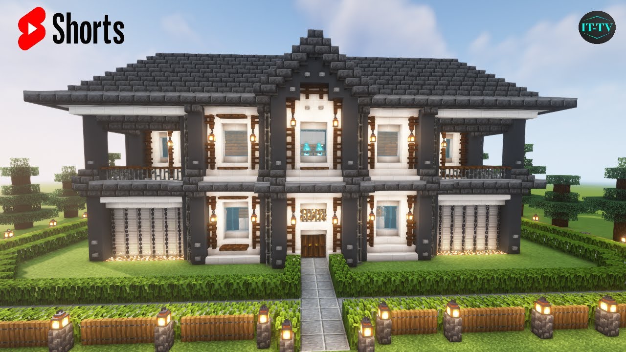 BUILDING a LARGE HOUSE in minecraft -  Minecraft TIMELAPS build - ( SPEEDBUILD )