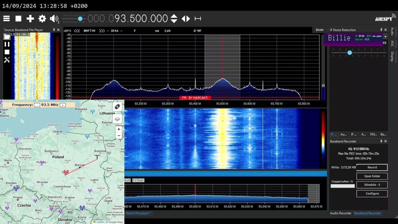 [FM] 93,5 MHz - RMF FM, Łódź/Komin EC-4 - lokowanie produktu Azja Express w TVN, 14.09.2024