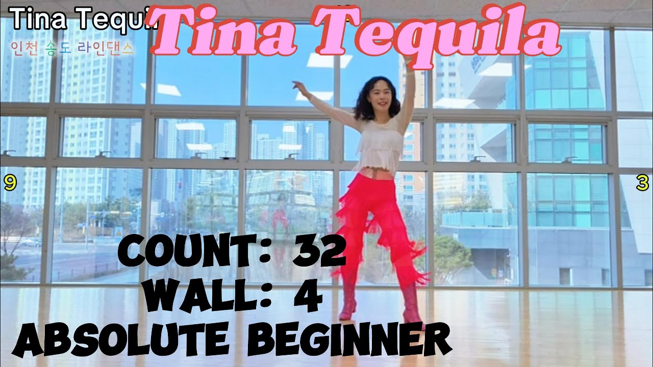 Tina Tequila linedance Demo/ 티나데낄라 라인댄스/ Absolute Beginner