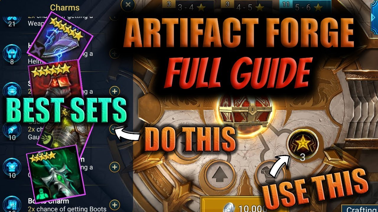 Artifact Forge | Guide And Tips | Best Gear Set | Raid Shadow Legends