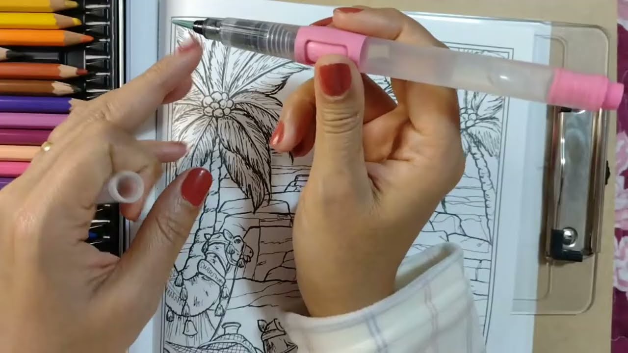 Live: lápis aquareláveis
