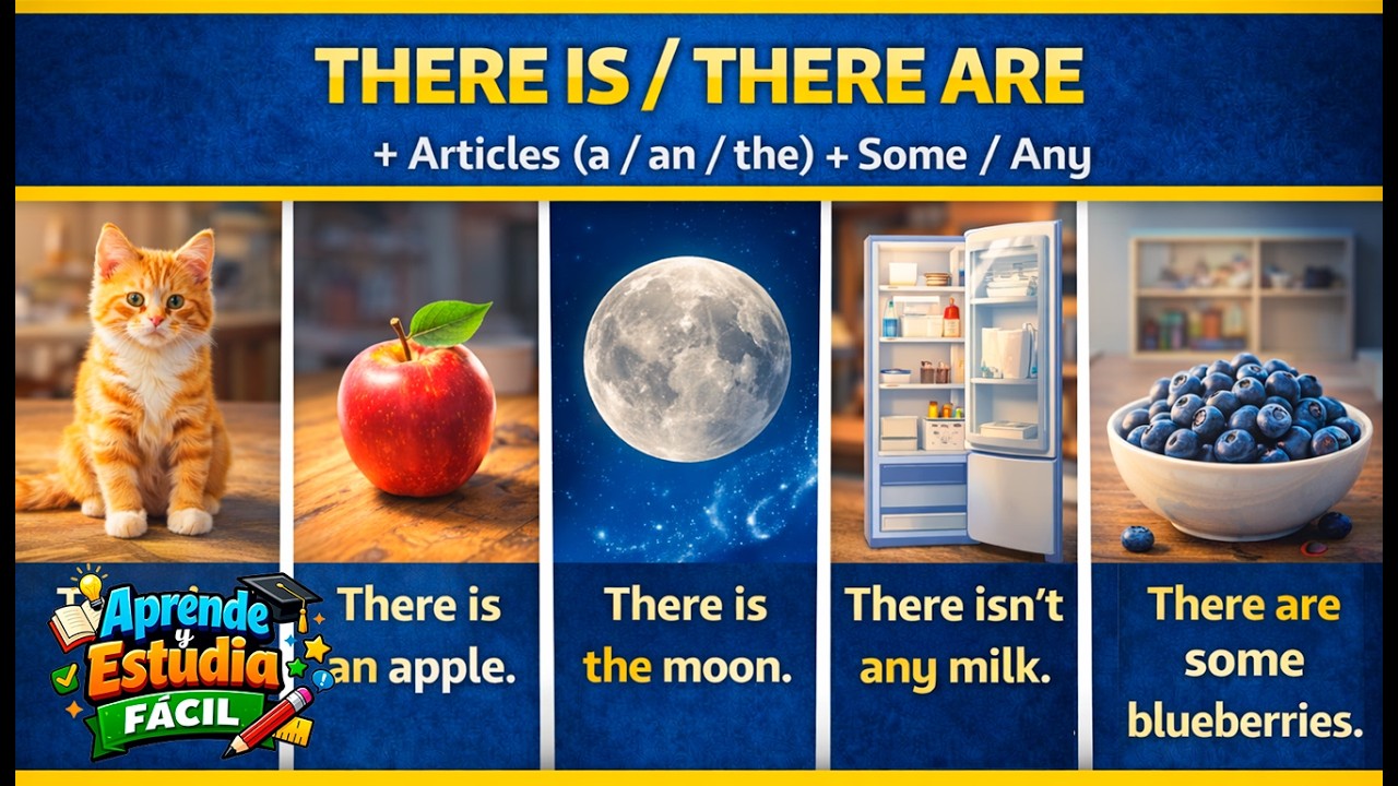 Cómo se usa | There is : There are | Articles a/an/the | Gramática Inglesa: 3 Reglas