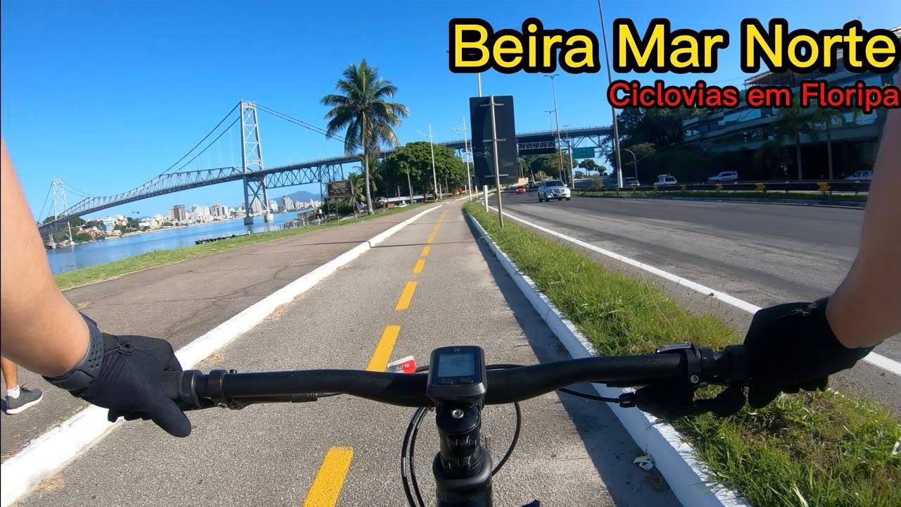 Ciclovias em Floripa - Beira Mar Norte.