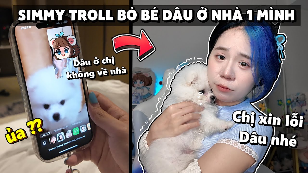 Mèo Simmy Troll Bỏ Bé Dâu Ở NHÀ 1 MÌNH Và Cái Kết Siêu Đau Lòng !!
