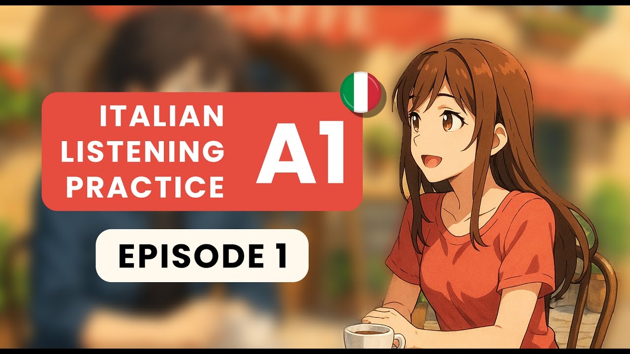 Italian Listening Practice A1 Level - S01E1 - Meeting in a cafe / Incontro in un bar - ENG Sub