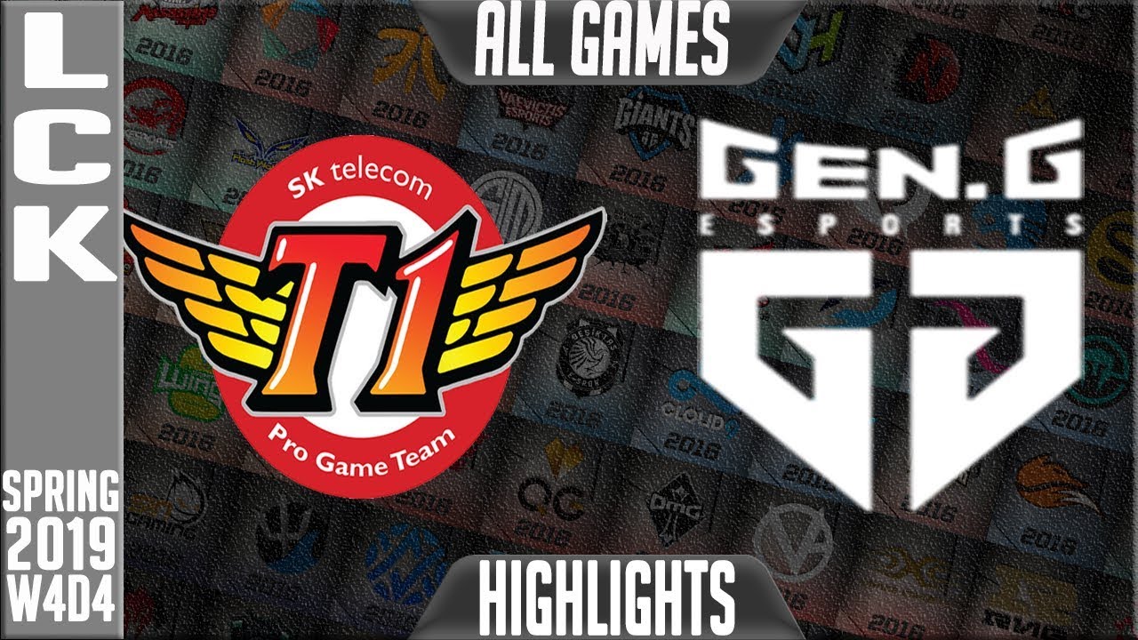 SKT vs GEN Highlights ALL GAMES | LCK Spring 2019 Week 4 Day 4 | SK Telecom T1 vs Gen.G