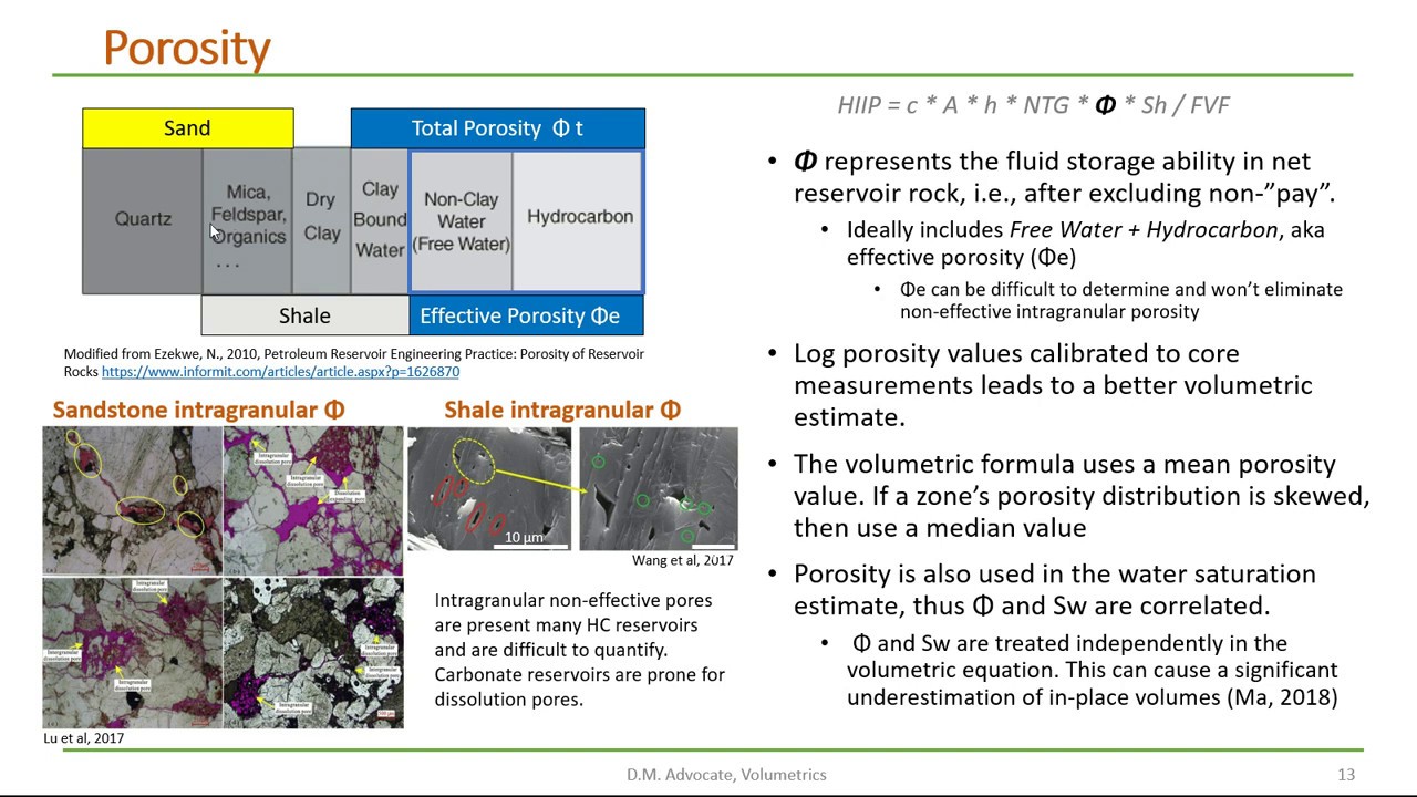 Volumetrics Part 03 of 11: How to estimate the porosity, HC saturation, and formation volume factor