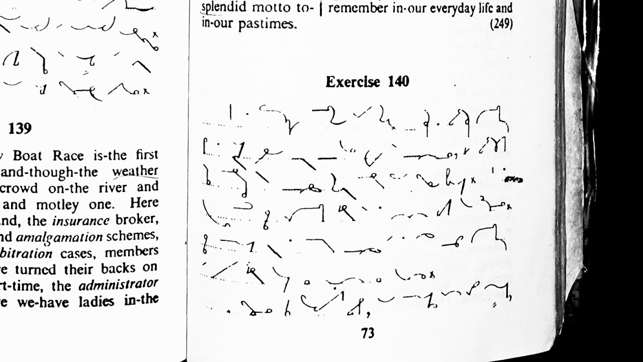 Shorthand Dictation of exercise 140 |dictation of special contractions |Shorthand Club