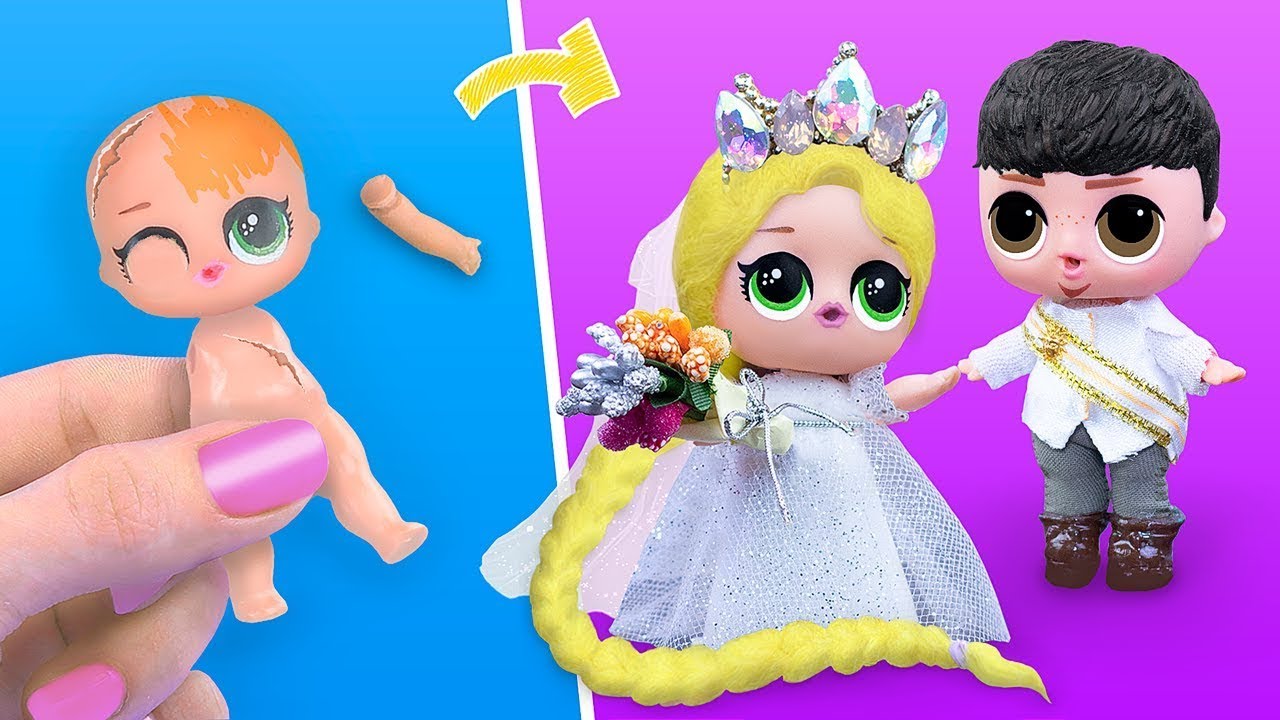 Никогда не поздно играть в куклы! 9 самоделок LOL Surprise в стиле &laquo;Рапунцель&raquo;