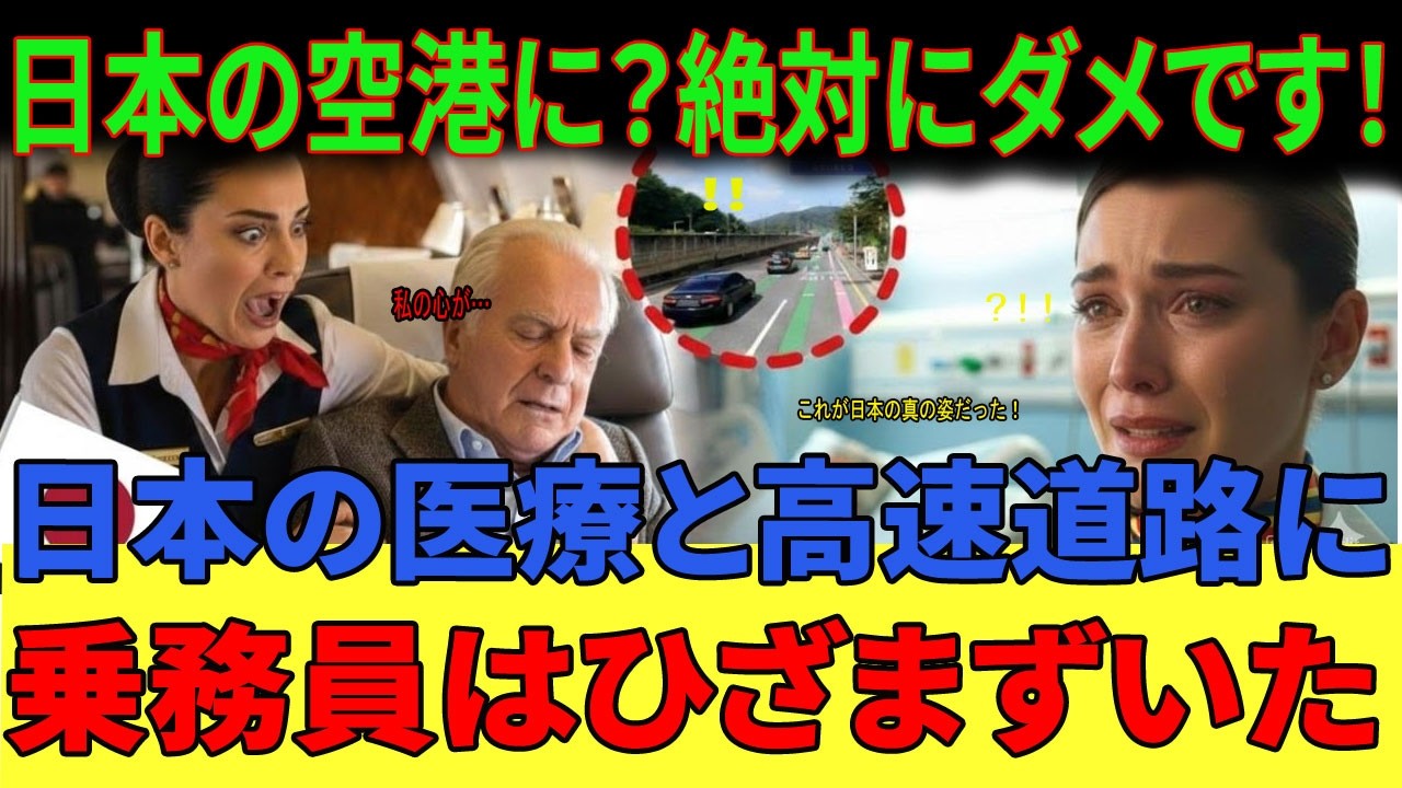 【海外の反応】「日本の医療は三流よ！」と見下した欧州エリート乗務員。→ 絶体絶命の状況で日本の神速対応に遭遇し「私の傲慢さを許して…」と涙でひざまずいた理由。