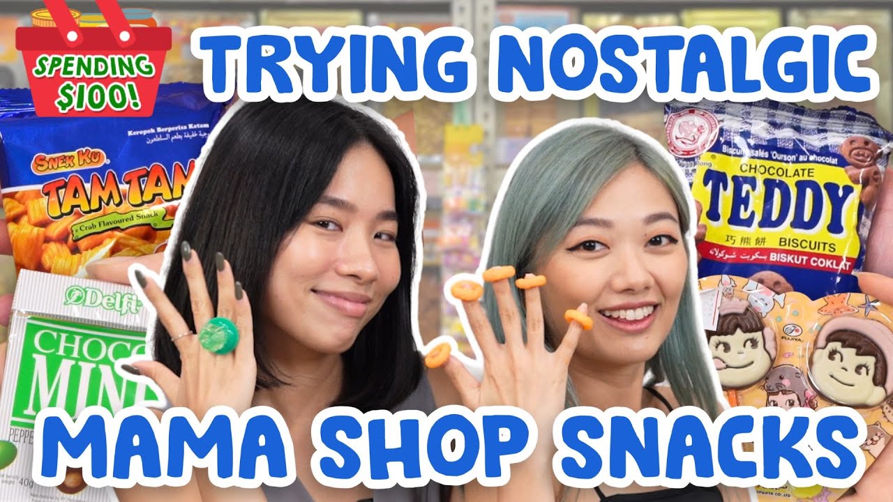 We Spent $100 On Old-School Snacks At A Mama Shop! - PART 1!