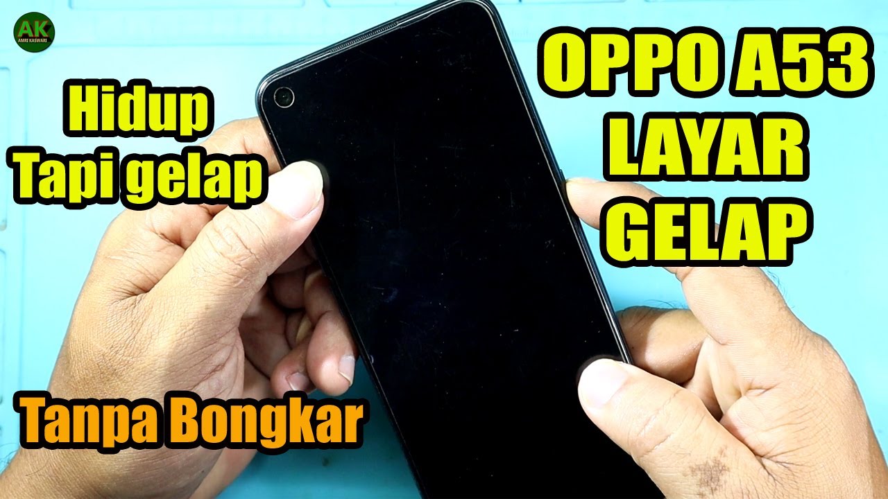 Cara mengatasi layar hp hitam tapi nyala oppo a53 || oppo a53 layar hitam tiba tiba..?