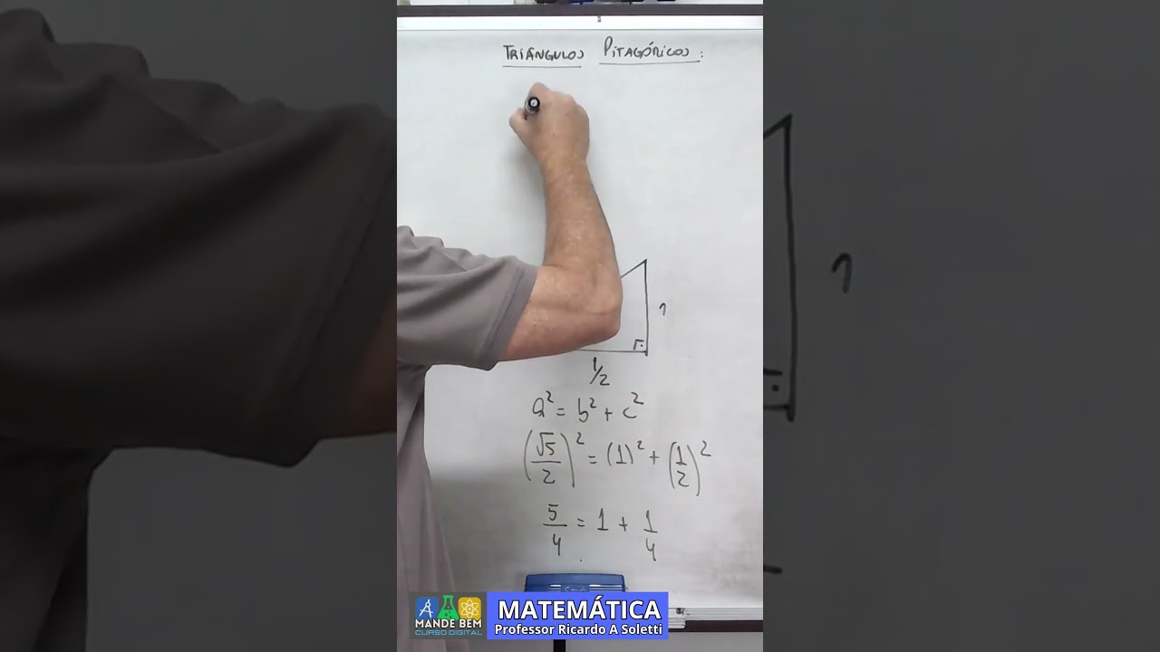 Resolução de Triângulo Pitagórico pela Semelhança de Triângulos - Prof Soletti 