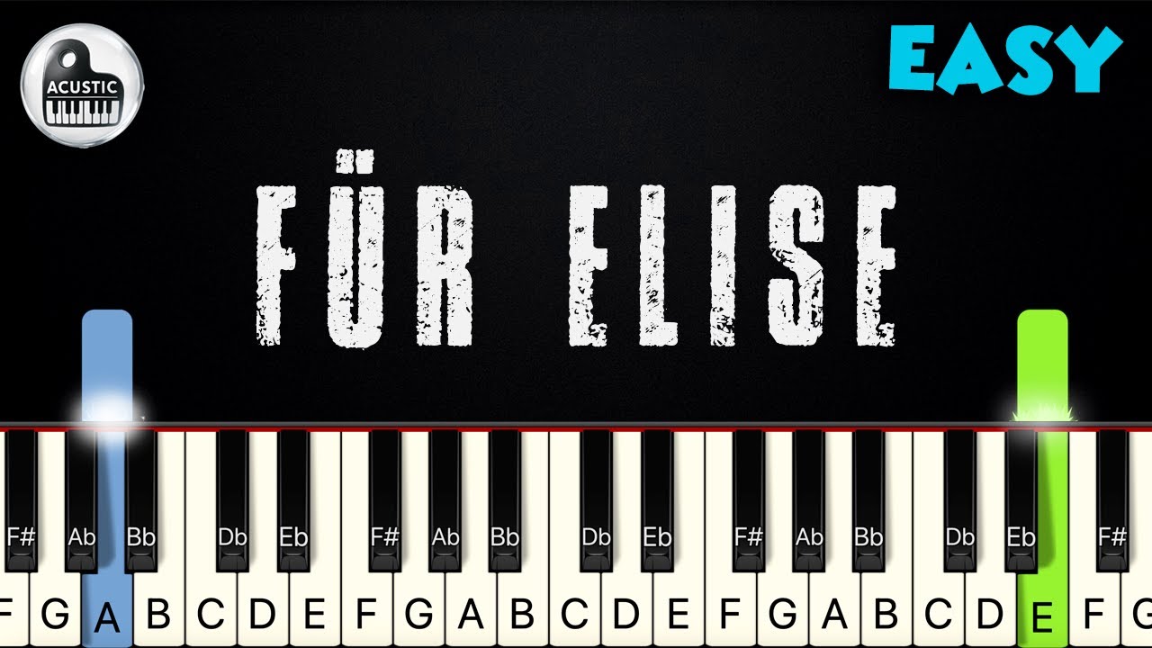 F&uuml;r Elise - Beethoven | EASY PIANO TUTORIAL by Betacustic