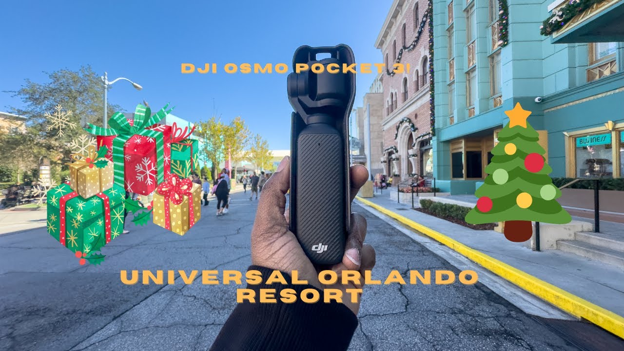 Testing out my DJI Osmo pocket 3! + Christmas at Universal Orlando!