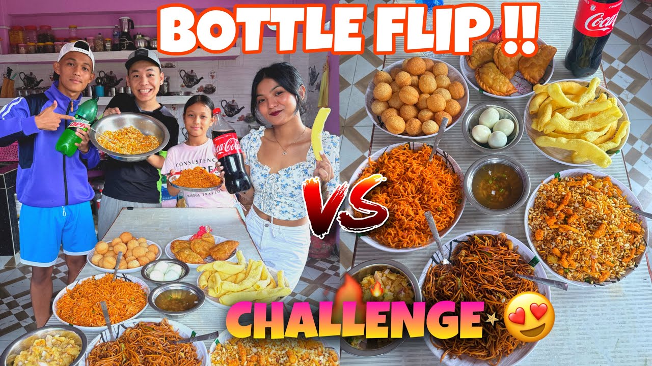 Flip the Bottle Challenge😍 || कसले खायो होला त धेरै ?😂