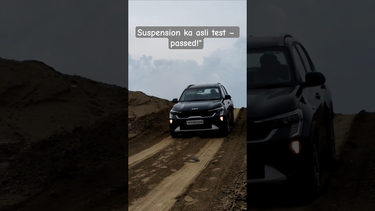 Kia Sonet Suspension Test on Desi Roads #carshorts #youtubshorts #carlovers