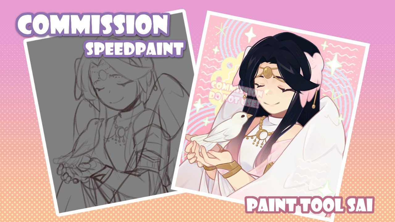 Angel commission •| Speedpaint |• Paint Tool Sai