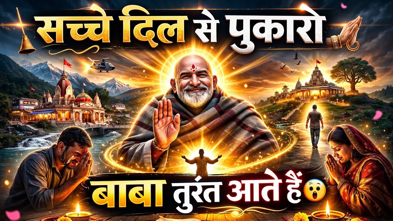 एक साथ कई जगह दिखे बाबा 😳 Neem Karoli Baba Miracle Song