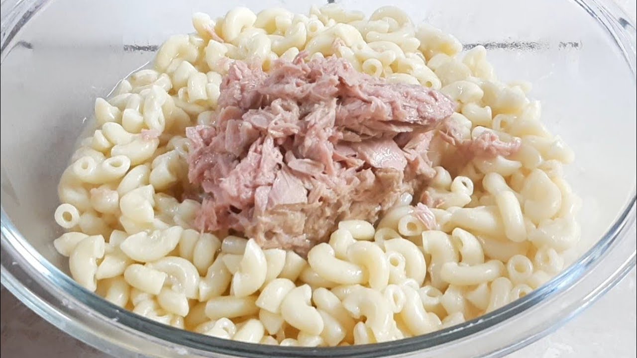 ENSALADA DE CODITOS CON ATÚN FACIL Y RAPIDO  - RECETA ECONOMICA