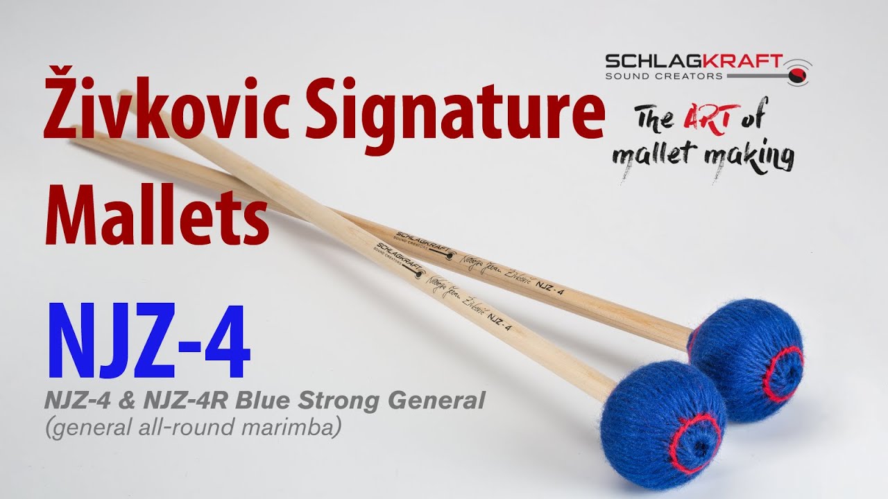 Zivkovic Signature Marimba Mallets NJZ-4 Blue Strong General