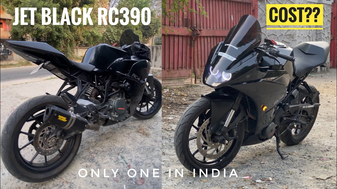Finally Rc390 Project completed 😍 || Exclusive Black paint job || 1st in India🤩