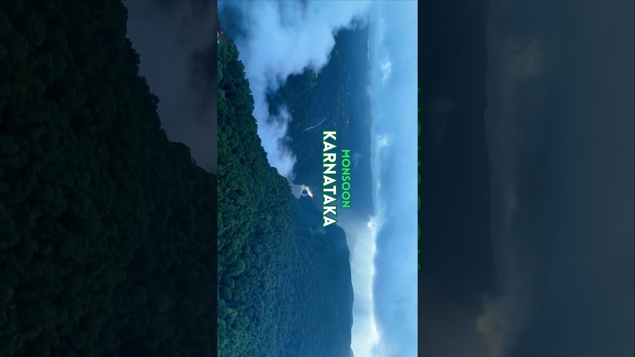 Welcome to the magical Karnataka Monsoon Journey #monsoon2025 #karnatakatravelvlog #nature #dronevie