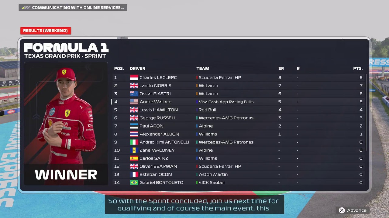 F1 25 my driver career mode season 4/10 round 19/24 racing with a controller (LET ME COOK) Cota