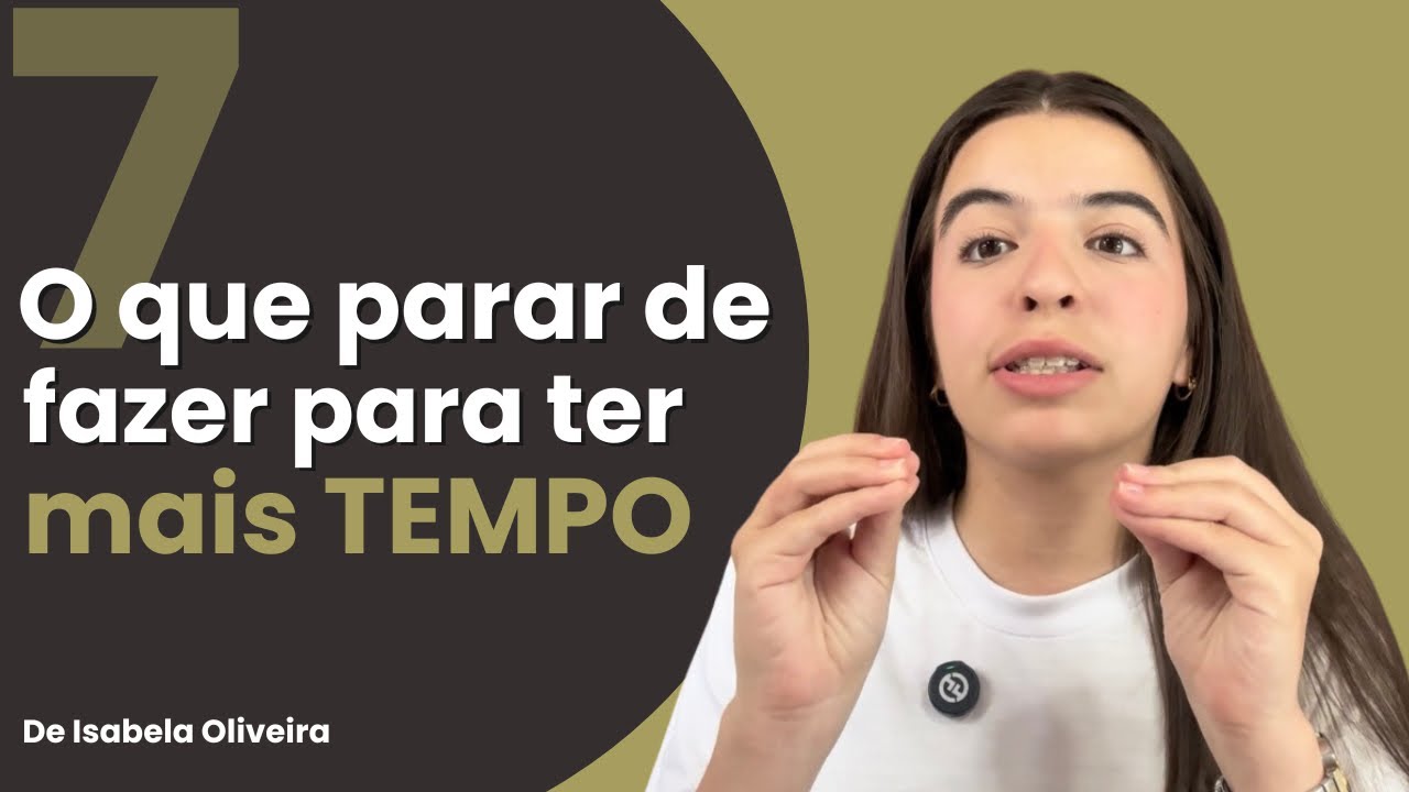 O que eu parei de fazer para ter mais tempo!
