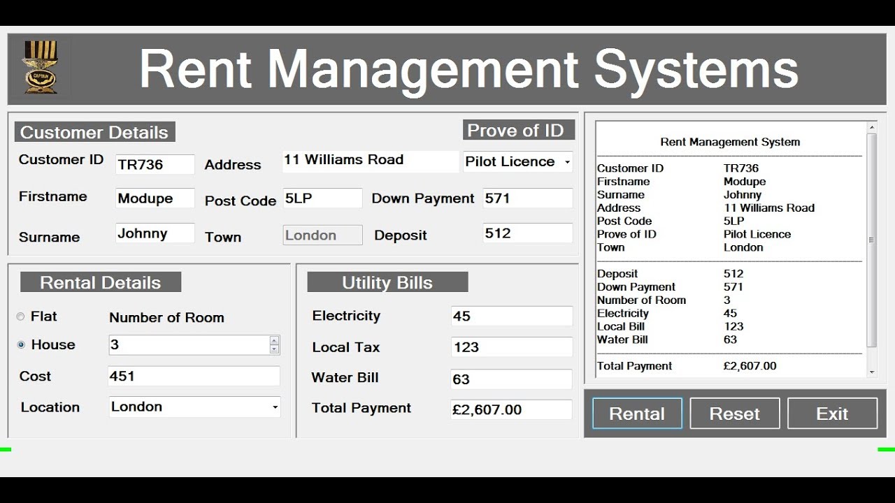 How to Create an Object Oriented Rent Management System in C#