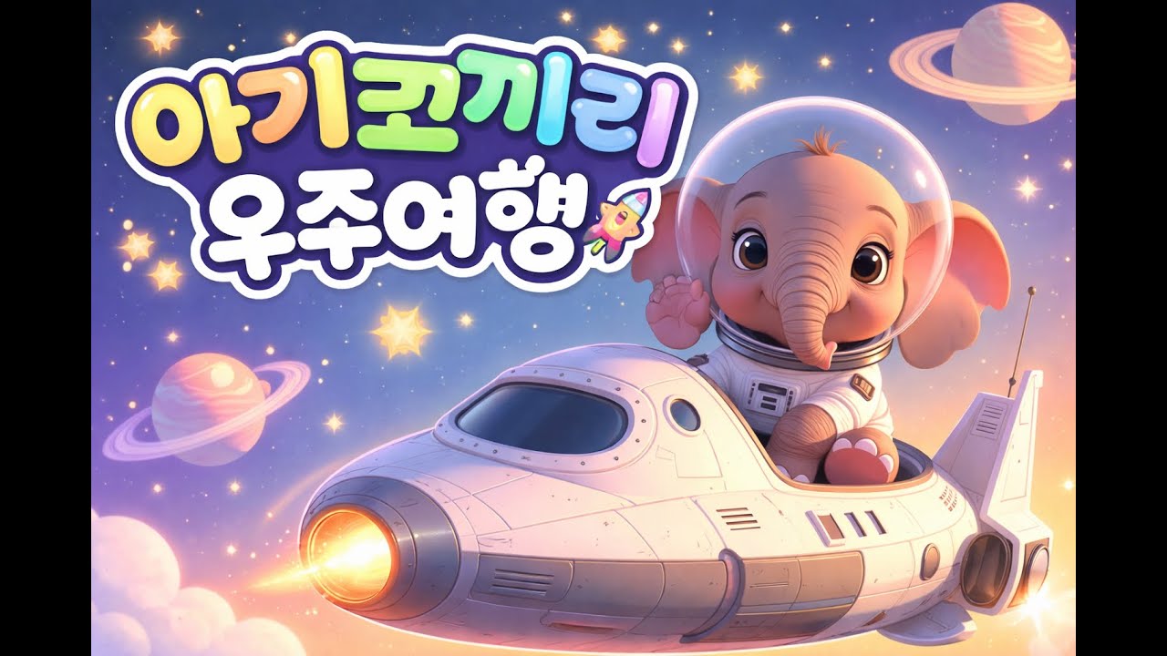 아기코끼리 우주여행 🐘🚀 | 귀여운 동요 | Cute Kids Song ✨