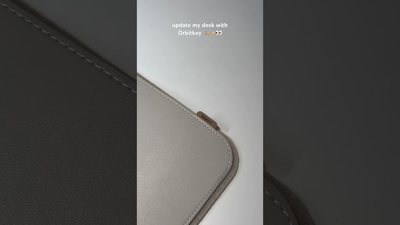 Orbitkey Desk Mat in Stone 👀 #deskmat #desksetup #setuptour #shorts #minimalsetup #unboxing #asmr