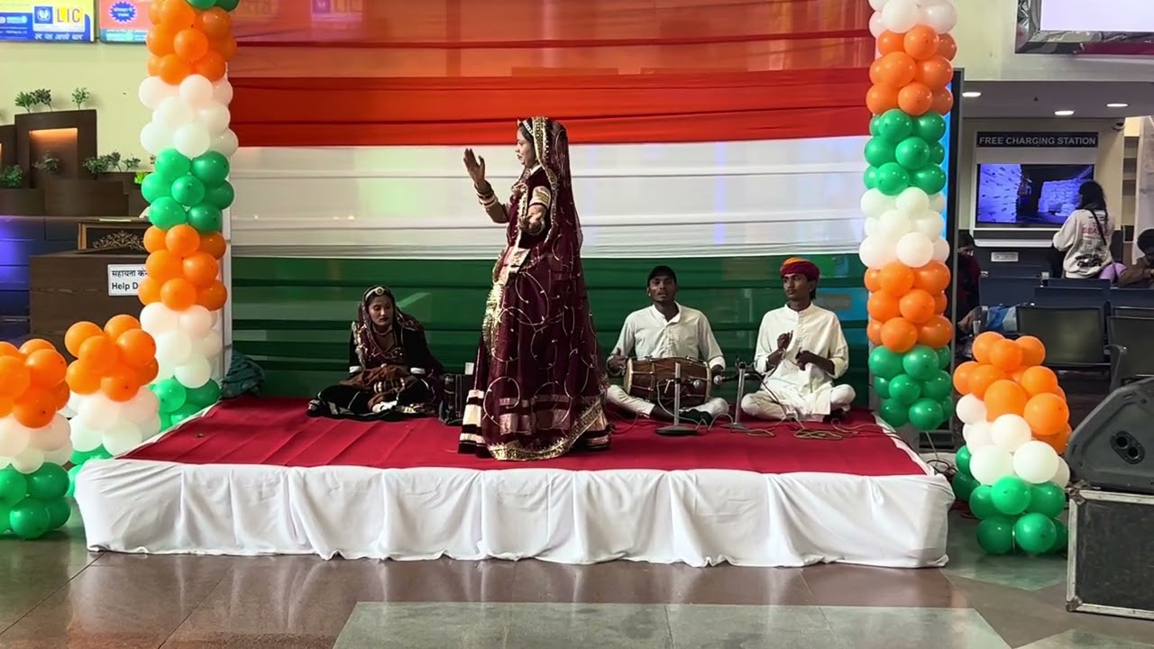 India national days celebration: Traditional Indian Dance.