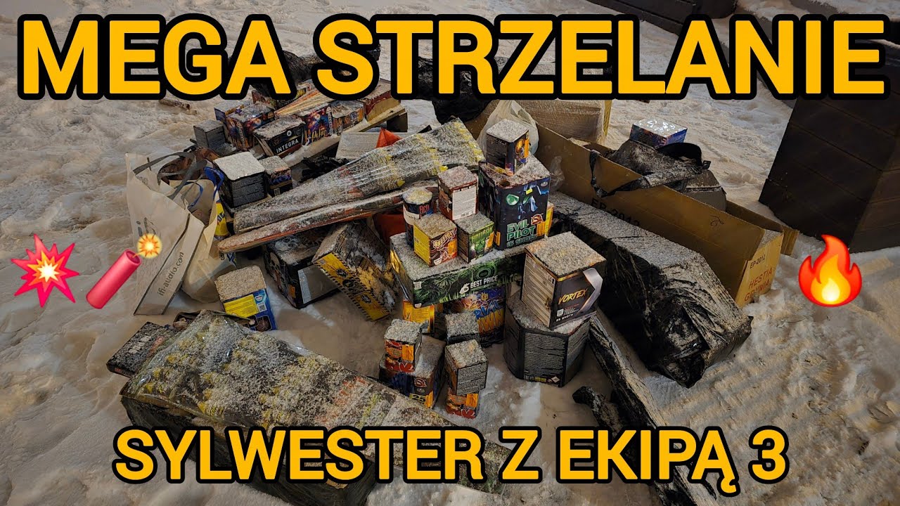 NAJMOCNIEJSZE STRZELANIE W MOIM ŻYCIU🤯 SYLWESTER z EKIPĄ 2025/2026🎉 Vuurwerk Compilatie 3