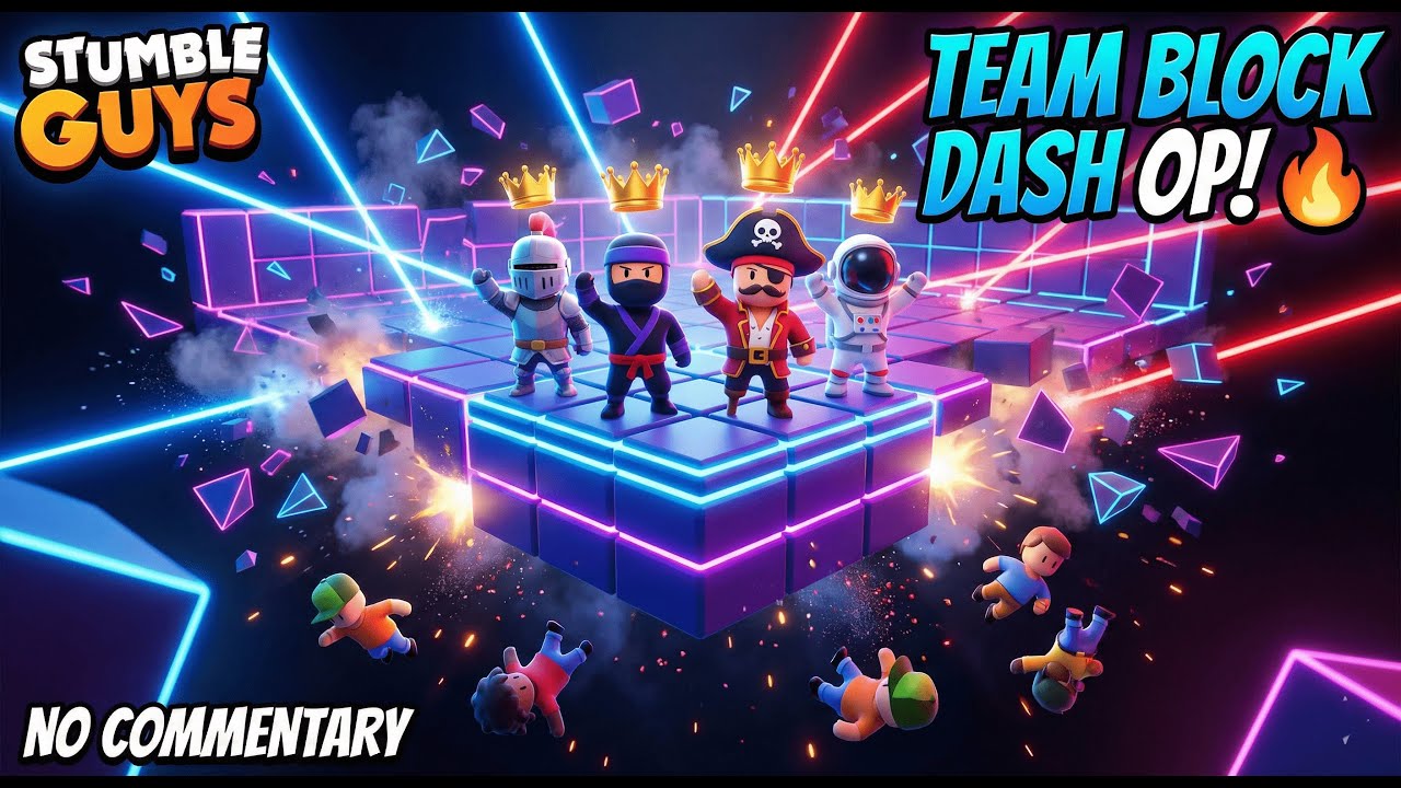 Team ke sath Block Dash me TABAHI! 💥 Back to Back WINS 🔥 (No Commentary Live Replay) #live