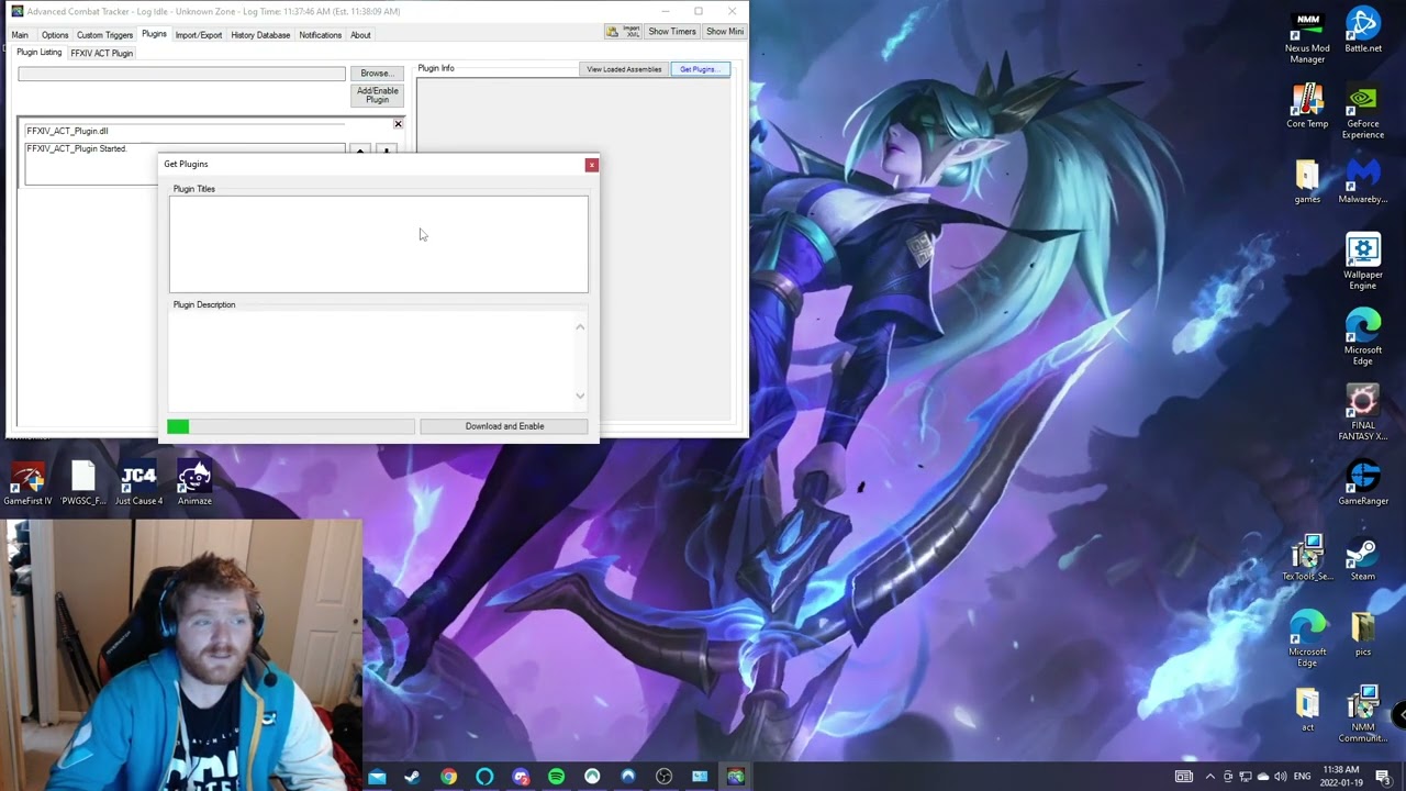 ACT Advanced Combat Tracker set up