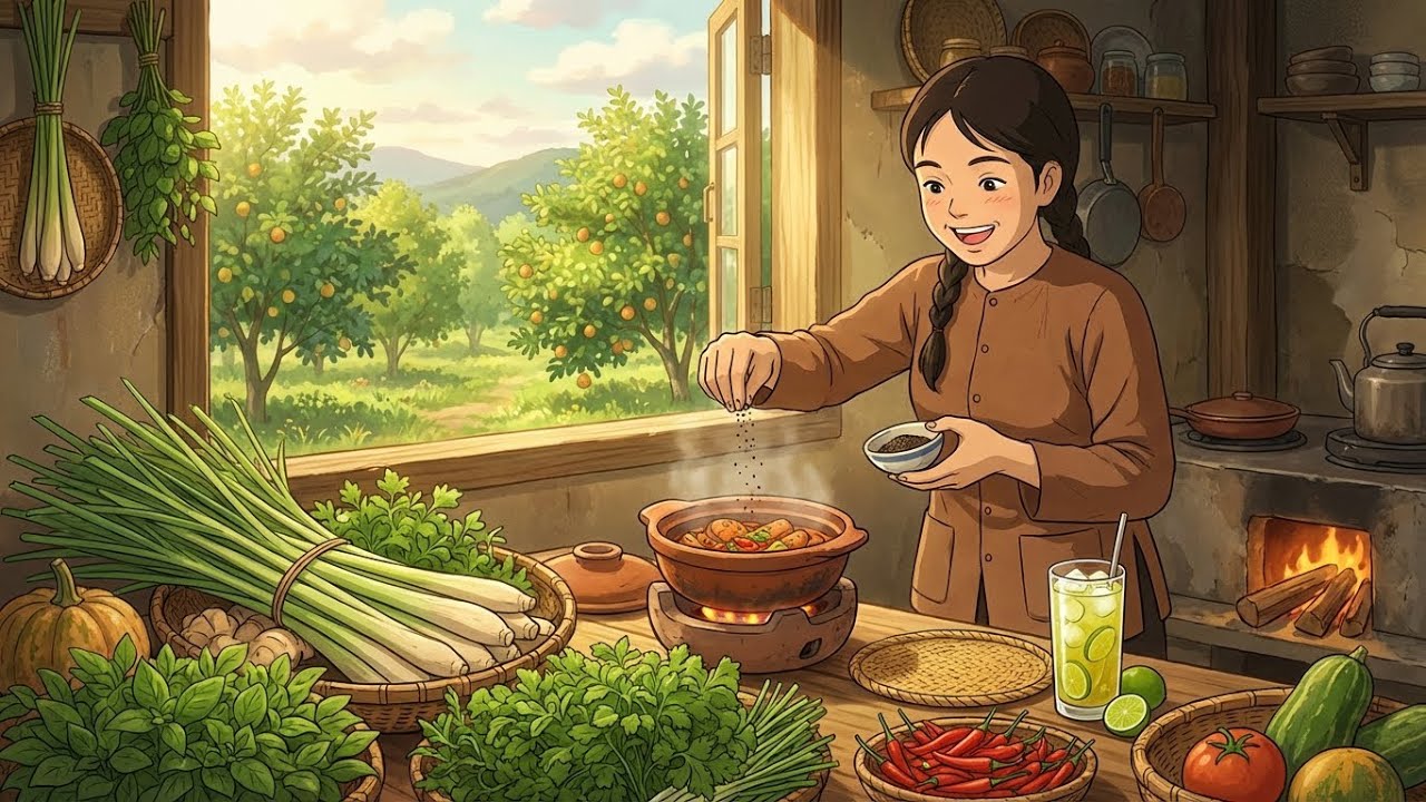Traditional Vietnamese Cooking | Ghibli-Style Slow Living | Ghibli-Style Cooking