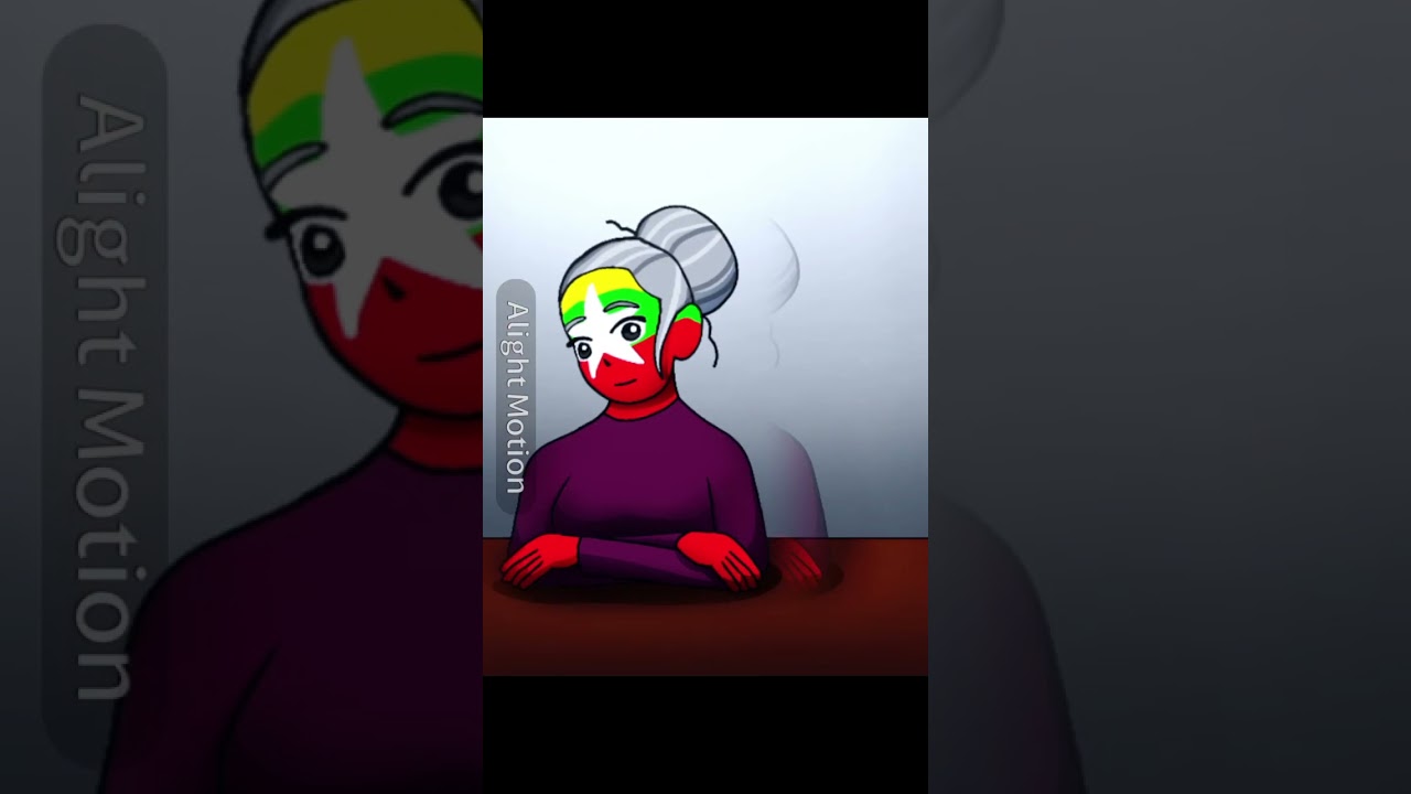 Myanmar Country Human Edit be like#ibispaintx #art #alightmotion #alightmotionedit #edit #myanmarart
