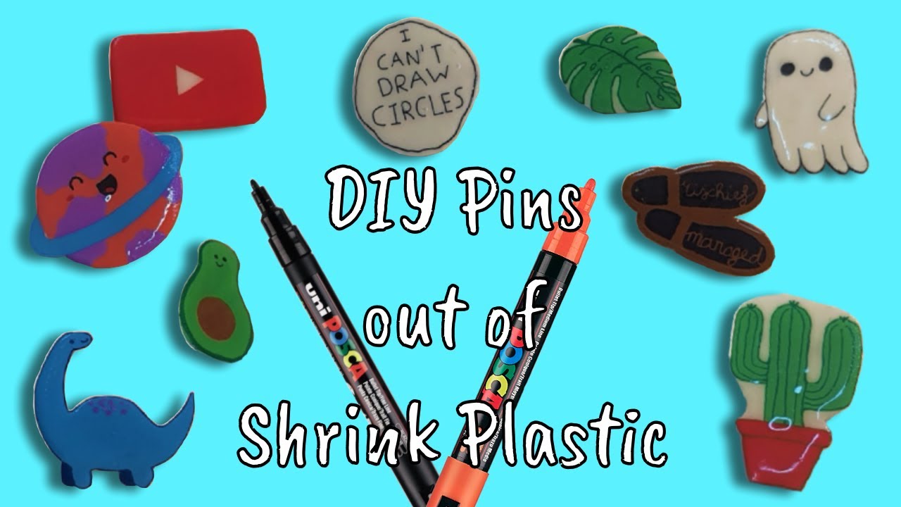 How To Make DIY Shrink Plastic Pins!!
