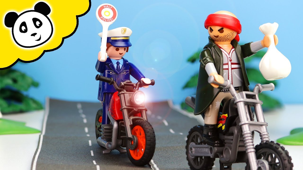 Playmobil Polizei - Flucht mit dem Motorrad - Playmobil Film