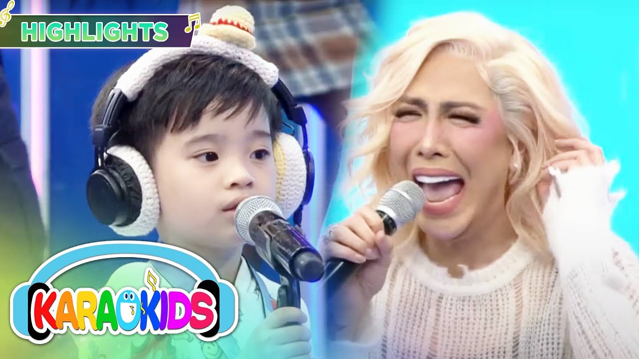 Vice shouts for joy after the Karaokids performance | Karaokids